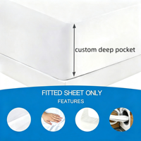 Drap-housse en jersey de polyester AOSEN, 100 % imperméable, 30 GSM, TPU extensible, poches profondes, protection de matelas économique