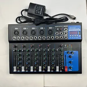 F7 Mixer Audio Audio professionale piccolo mixer wireless 7 vie usb con effetto riverbero performance sul palco del computer di casa dal vivo