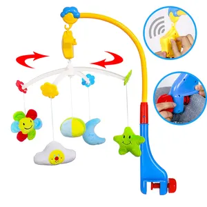 Hanging Toys Newborn Gift Baby Musical Nursery Mobile for Crib with Wind-up Music Box Hanging Rotating Bell