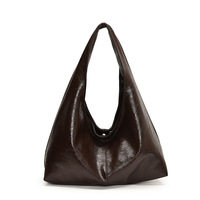 Sac fourre-tout rétro pour femme 2026 Nouveau Sac à bandoulière en cuir PU bordeaux grande capacité Sac à main tendance pour femme