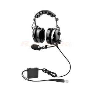 Casque de pilote d'aviation professionnel réduction active du bruit GA double prises - Product Image 1
