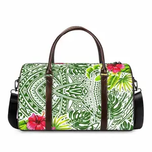 Samoan Flower Tattoo borsone bagagli all'ingrosso grandi borse da viaggio in pelle donna Luxury Business Trip impermeabile personalizzato