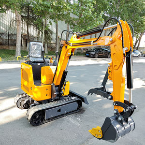 Gratis Verzending!!! Fabriek Hot Verkoop Dieselmotor Kleine Compacte Gesleepte Backhoe 1.2 Ton <span class=keywords><strong>Mini</strong></span> Backhoes Graafmachines Met Cabine - Product Image 6