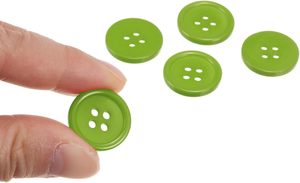 Quarkzman Gói 10 Lớn May Nút 11/16 <span class=keywords><strong>Inch</strong></span> (18Mm) Nhựa Nhựa Thân Thiện Với Môi 2-Lỗ Hạt Flatback Cho Quần Áo Áo Khoác - Product Image 4