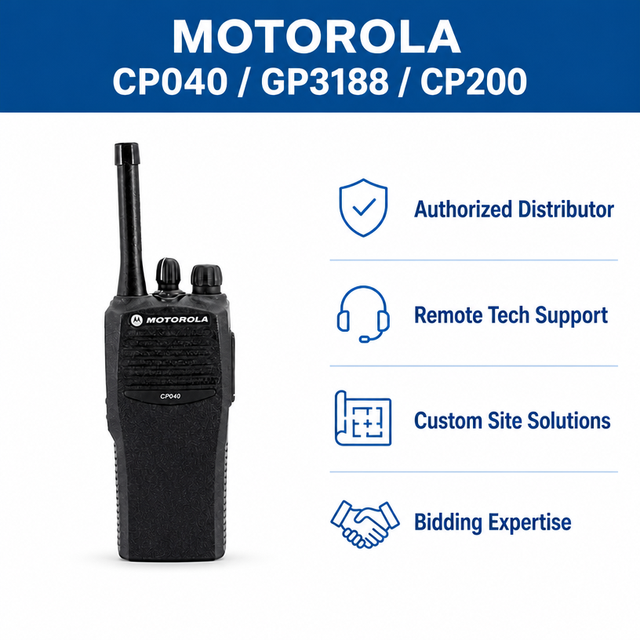 motorola walkie-talkie vhf two way radio uhf handheld portable professional long range 5w distance radios CP040 GP3188 CP200