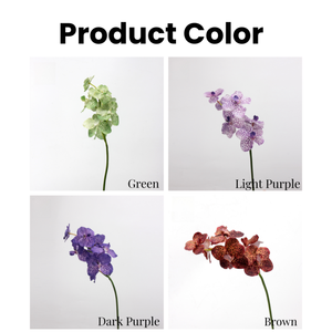 Vente en gros Nouveau design 7 têtes Real Touch Latex <span class=keywords><strong>Vanda</strong></span> Orchidée Fleurs Orchidées Phalaenopsis Artificielles Saint Valentin Pâques - Product Image 3