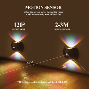 مصابيح نيون Rgb Sunset ، مصابيح Led لاسلكية مغناطيسية بجانب السرير Usb قابلة لإعادة الشحن مصابيح ديكور المنزل الذكي - Product Image 4