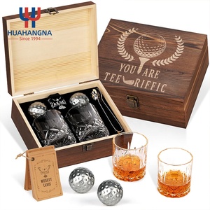 Premium Custom Logo 300ml Crystal Glass Rock Cocktail <span class=keywords><strong>bicchieri</strong></span> da whisky <span class=keywords><strong>Set</strong></span> con pietre agghiaccianti in granito in confezione regalo in legno - Product Image 3