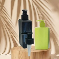 Vente en gros Bouteille de pompe à émulsion plastique cosmétique vide rectangulaire pet 250ml Bouteille de shampoing