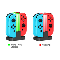Pour Nintendo pour support de charge Switch avec indicateur LED 4 Joycons contrôleur chargeur Station accessoires de jeu pour NS