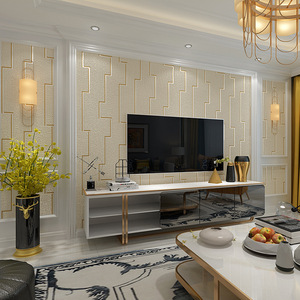 Hot Trung Quốc Phong Cách Dark Deer Da Nhung Hình Nền Màu Cà Phê 5D Dày TV Tường Tường Phòng Khách Tường Giấy - Product Image 4