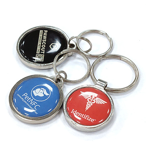 Hot Sell RFID NFC Smart Access Control 13.56Mhz 860-960mhz Keyfob <strong>Mini</strong> Custom logo Qr Code Nfc Rfid Epoxy Metal Keychain - Product Image 2