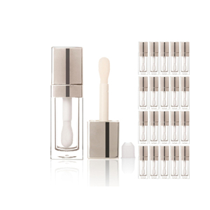 10ml Empty Square <b>Lip</b> Oil <b>Lip</b> <b>Gloss</b> Tube Crystal Customized Screw Cap Labeling Cosmetic Big Brush Big Stick - Product Image 1