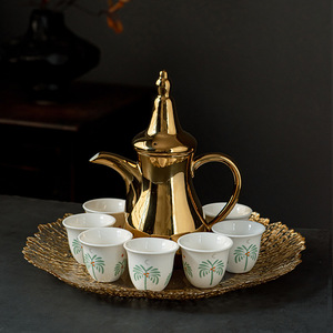 ชุดแก้วกาแฟอาหรับพิมพ์ลายตามสั่ง 6/12 ชิ้น ขนาด 70 มล. แก้วเซรามิกสไตล์ตะวันออกกลาง สำหรับกาแฟคัฮวา/คาวา ใช้กับเครื่องล้างจานได้ ปลอดสาร BPA - Product Image 4