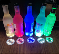 Tapis autocollants LED intelligents pour bouteilles de cocktail 3m, activés par la gravité, en EVA, style vintage, écologiques, couleur personnalisable