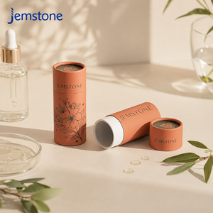Custom Size Printed Luxury Cylinder Tube Packaging <b>Box</b> Kraft Cardboard Skin Care Essential Oil Perfume Paper Tube - Product Image 1