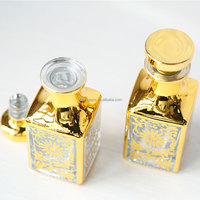 Flacons d'affichage de parfum de décantation fantaisie personnalisés de 150ml carafe d'huile de parfum en or