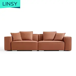 Linsy Fabric sofas Living Room Home Furniture Three Seat Sofa Set