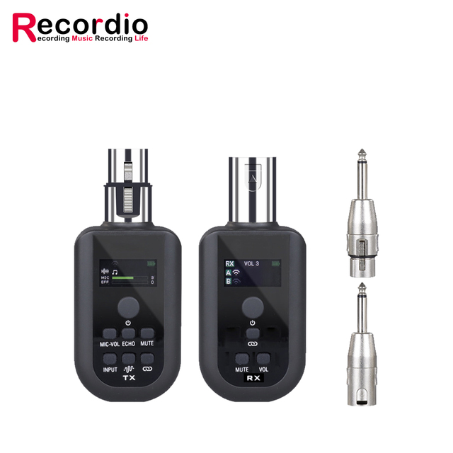 GAW-WX100 2.4G Wireless Microphone Receiver Transmitter Wired to Wireless Adapter Guitar Wireless Transmitter