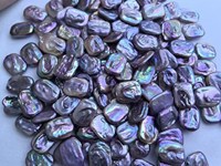 Violet blanc couleur carré oblong Rectangle Style baroque perle d'eau douce en vrac pour bijoux à bricoler soi-même perles