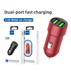 Chargeur de voiture universel, double ports USB, Charge rapide 3,4a, accessoires multifonctionnels de haute qualité pour téléphone portable - Product Image 2