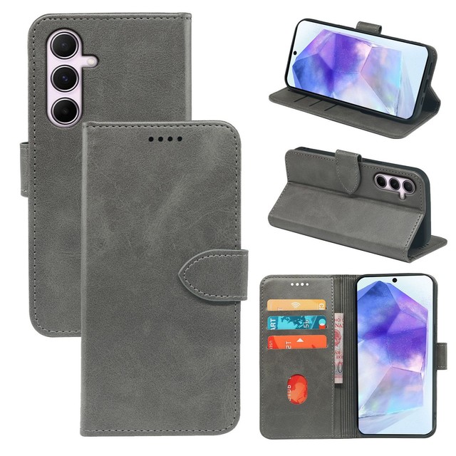 With Three Credit Card Slots Wallet Flip Leather Phone Case for Samsung Galaxy A37 A57 5G