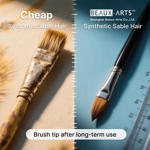 <span class=keywords><strong>Pennelli</strong></span> <span class=keywords><strong>sintetici</strong></span> piatti per capelli a Sable Art Paint <span class=keywords><strong>pennelli</strong></span> per <span class=keywords><strong>pittura</strong></span> Set arte professionale forniture per acrilico, olio, acquerello - Product Image 6