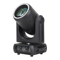 Projecteur à tête mobile 200W avec bande lumineuse, fonction de mise au point et écran LCD - Éclairage de scène professionnel pour événements en club