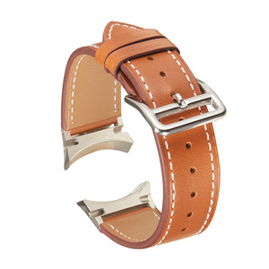 Bracelet en cuir véritable ShanHai pour <span class=keywords><strong>Samsung</strong></span> Galaxy <span class=keywords><strong>Watch</strong></span> Series 6 <span class=keywords><strong>5</strong></span> 4 44mm 40mm 6 Classic 47mm 43mm <span class=keywords><strong>5</strong></span> Pro 4 Bracelet de montre classique - Product Image 2