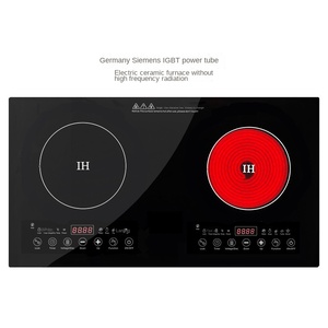 Estufa de inducción de cerámica portátil de 1 quemador de alta potencia para restaurante de cocina casera para aplicación de coche de fuente solar eléctrica - Product Image 5
