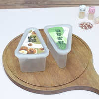 Gobelet à Mousse et Gelée Personnalisable en Plastique PP Triangulaire Translucide avec Couvercle