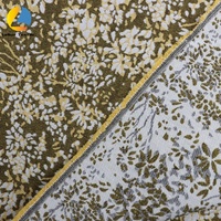 Tissu Jacquard Tissé à Grammage Élevé, Motif Floral sur Fond Foncé, pour Manteaux et Pantalons, Conception Personnalisée Disponible