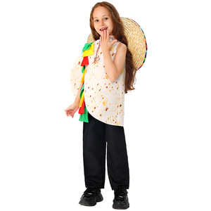 Disfraz de Burrito Mexicano para Niñas, Disfraz de Carnaval, Halloween, Actuación, Cosplay Infantil, Primavera 2025 - Product Image 3