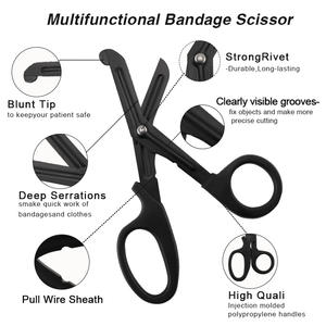 Precio bajo Uso médico Trauma Tijeras Vendaje Tijeras Hoja recubierta de fluoruro Enfermeras Tijeras - Product Image 5