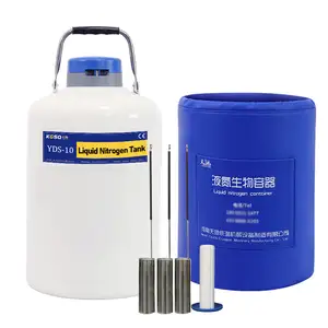 Gefrierter Sperma-Ln2 Aufbewahrungsbehälter Typ 10 L kryogener Behälter flüssiges Stickstoff Ln2 Tank für Viehzucht