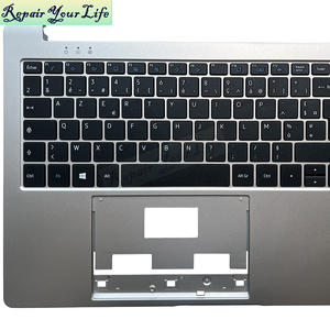 แป้นพิมพ์แล็ปท็อปสีดำฝรั่งเศสฝรั่งเศสสำหรับโตชิบา Dynabook sateuite Pro C50-J DOK-V6505H KN16R-156 NB-17-6505H-10-B0 plamrest เงิน - Product Image 2