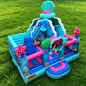 <span class=keywords><strong>Castillo</strong></span> Inflable Submarino con Tobogán, Combo Océano Sirena, <span class=keywords><strong>para</strong></span> Fiestas <span class=keywords><strong>de</strong></span> Cumpleaños Temáticas en el Jardín <span class=keywords><strong>para</strong></span> <span class=keywords><strong>Niñas</strong></span> - Product Image 2