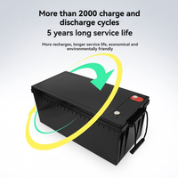 Batterie au lithium fer phosphate 12V batterie au lithium grande capacité 100ah200AH réverbère solaire extérieur RV batterie de stockage d'énergie