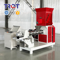 Machine d'extrusion d'aliments commerciale 1T/h, machine à granulés d'aliments pour chiens à grande échelle, machine à granulés d'aliments pour bétail, machine de fabrication d'aliments pour animaux de compagnie