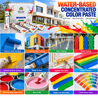 Pâte de pigment à base d'eau en tube souple pratique, colorant à forte puissance de teinture pour peintures et revêtements