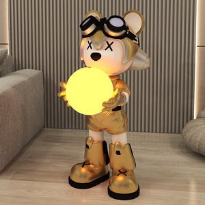 Net Star Star Violence Bear soggiorno Landing Large Cartoon Decoration Hotel Exhibition Hall Welcome Ornaments - Product Image 2