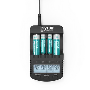 Dlyfull T1 LCD Thông Minh NI-MH AA & AAA Pin Sạc Công Suất Điện Áp Thử Nghiệm Sạc 1.2V pin sạc