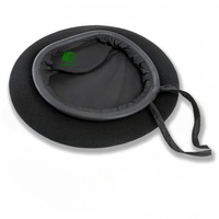 Béret tactique sur mesure - 100% laine noir, vert, rouge avec broderie de logo et porte-badge - Béret français pour homme