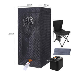 Outdoor <b>Tents</b> with Steamer Box Folding Chair for Home Spa Personal Indoor Mobile Steam Infrared Portable Sauna <b>Tent</b> Room - Product Image 2
