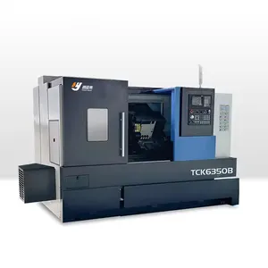 CNC torna eğimli yatak CNC torna CE ISO yatay CNC torna TCK6350B