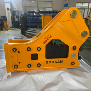 Martillo Hidráulico SOOSAN SB81A de Tipo Lateral Silencioso para Demolición de Rocas Duras, Cincel de 140MM, Repuestos para Excavadoras de 18-26 Toneladas - Product Image 1