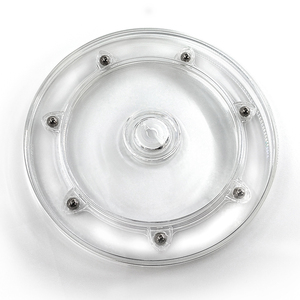 XY-L1S6 trong suốt Acrylic mới đến bàn xoay cơ sở nhựa xoay hiển thị đứng bóng mang linh hoạt Nhựa Bàn xoay - Product Image 1