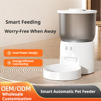 Nouveau Distributeur Automatique de Nourriture pour Chats 2-en-1 Transparent 4L, Facile à Nettoyer, Idéal pour Plusieurs Chats, Voyages et Bureau - Modèle 2025