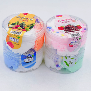 สไลม์สีฟ้าเมฆพร้อมจุดสีชมพูในขวดใส สำหรับเด็ก ประเภทดินน้ำมันและสไลม์ เหมาะสำหรับเด็กทุกเพศ อายุ 8 ถึง 13 ปี - Product Image 3