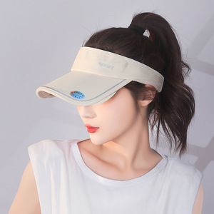 Adjustable Brim Sun Protection Visor Cap Unisex Breathable Flat Brim For Outdoor Activities Summer Use - Product Image 1